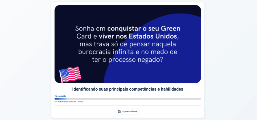 Tela de análise do perfil